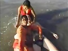 Indian Sluts With A White GUy Outdoors